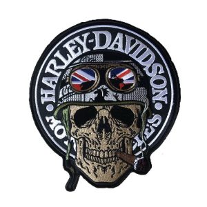 Smoking Skull Patch
