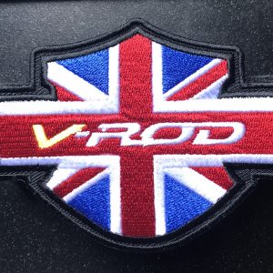Union Jack Harley V Rod patch